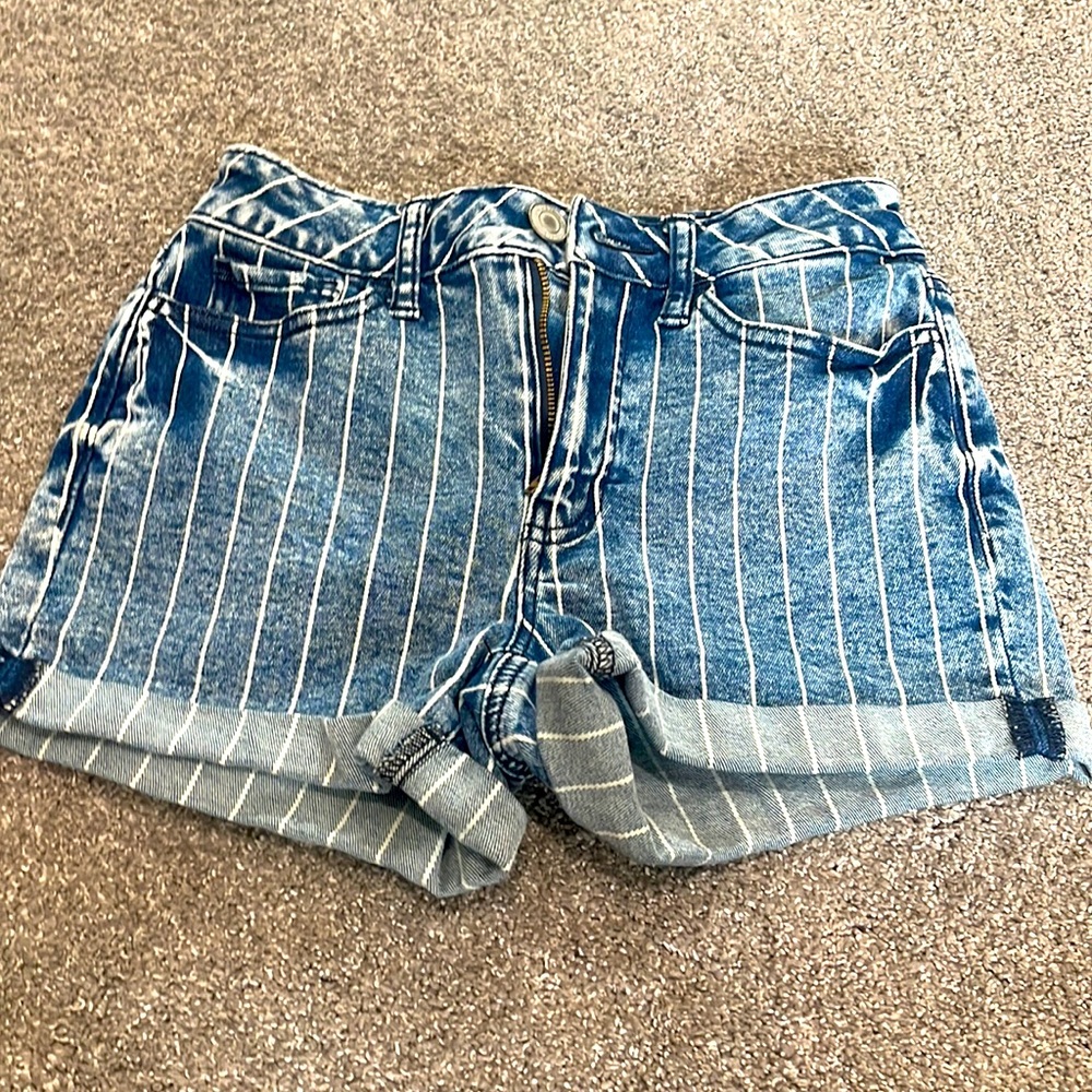 SO high rise shortie jean short